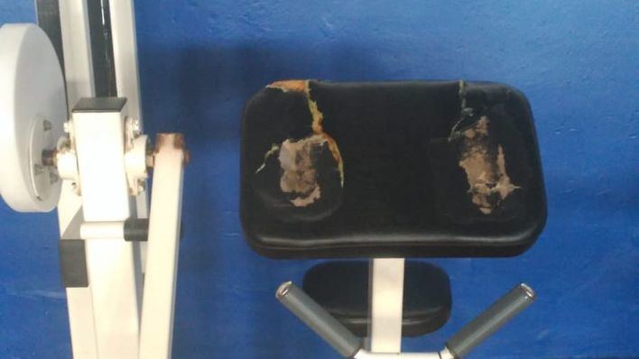 Un gimnasio de policías que acumula años y poco mantenimiento