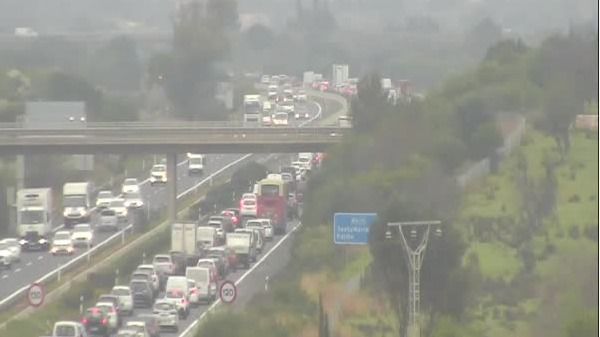 Enésimo atasco en los accesos a Palma por un accidente