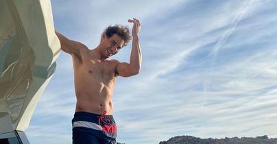 Nadal se da un chapuzón en Mallorca en pleno febrero