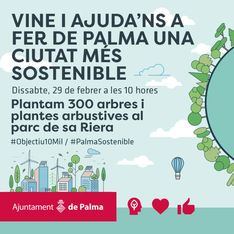Cort organiza una siembra de árboles y arbustos en el Parc de Sa Riera