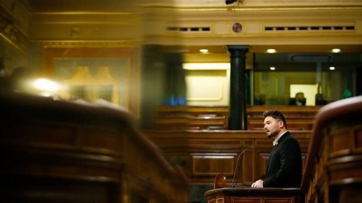Rufián reclama 'menos ejército y más dinero para los hospitales' como estrategia contra el coronavirus