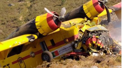 Fallece uno de los pilotos del hidroavión siniestrado en Ourense