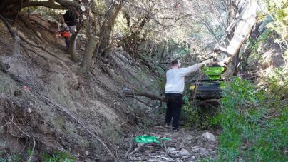 Marratxí limpia 600 metros del torrente de Coanegra
