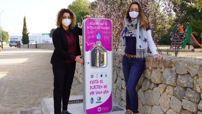 Marratxí instala una fuente de agua potable en el parque del Mediterráneo