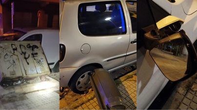 Dos jóvenes detenidos por destrozar coches en Palma