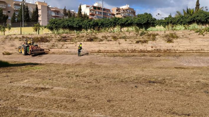 Cort retira ocho toneladas de residuos del velódromo del Tirador