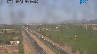 Atasco en la carretera de Inca