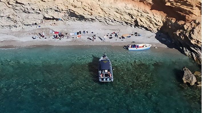 Interceptados cuatro migrantes en aguas de Cabrera
