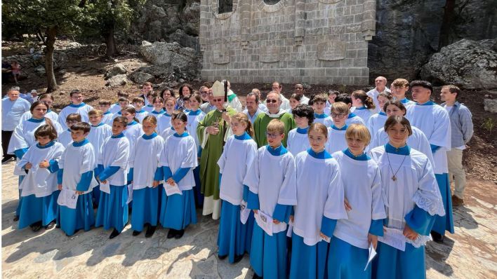 Inauguran la reconstrucción del IV Misteri del Rosari de Lluc