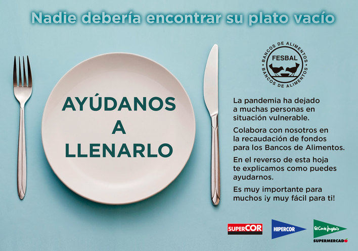 El Corte Inglés dona más de 910.000 euros a los Bancos de Alimentos gracias a la Operación Kilo