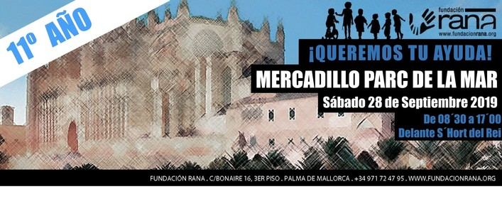El Parc de la Mar acogerá el sábado 28 el mercadillo solidario de la Fundación RANA