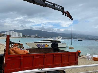 78.650 euros para desguazar el yate varado en Son Maties